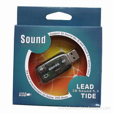 USB sound card with 5.1 channel